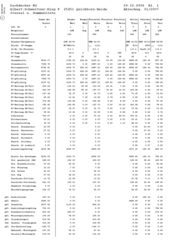 Baul�hne Summen und Saldenliste
